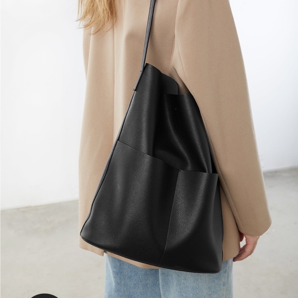 Vegan leather tote bag - Picture 3 of 6